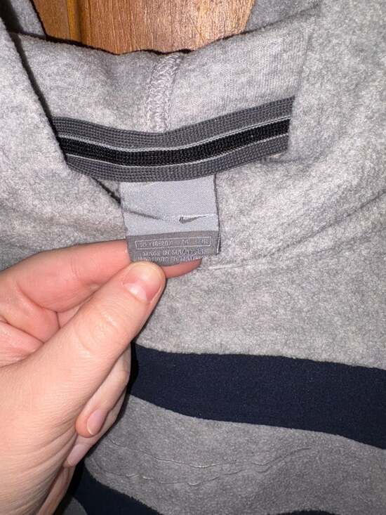 Vintage Nike Hoodie Sweatshirt Men's Size XL Big Logo Made in Malaysia Gray Vint - Picture 3 of 5